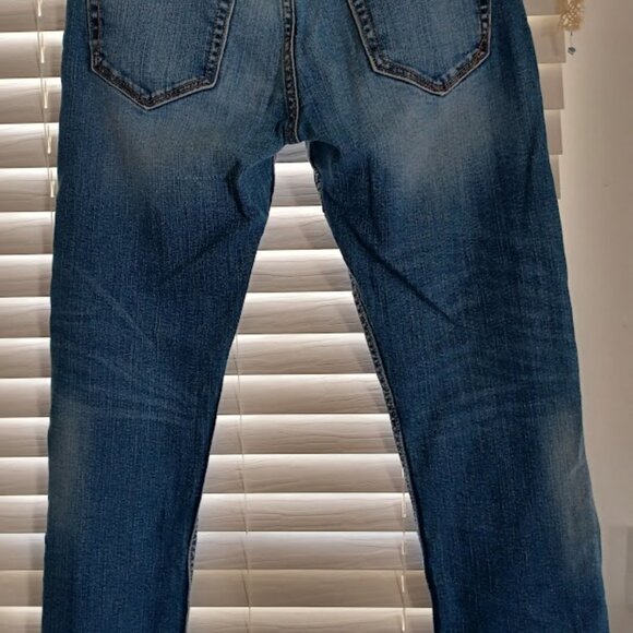 Banana Republic Men’s Jeans 30x30 Athletic Fit Medium Blue Faded Wash Stretch - Picture 5 of 6